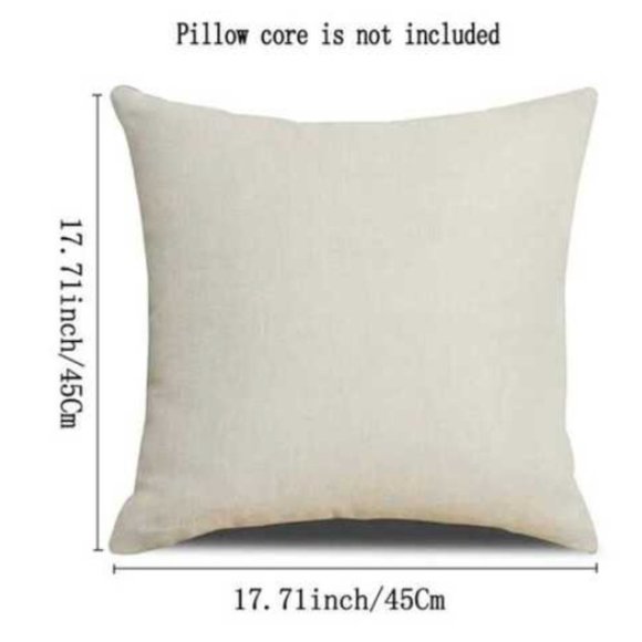 NEW LINEN "MEET ME AT THE PUMPKIN PATCH" VINTAGE BICYCLE PILLOW COVER 17.7" - Picture 2 of 3